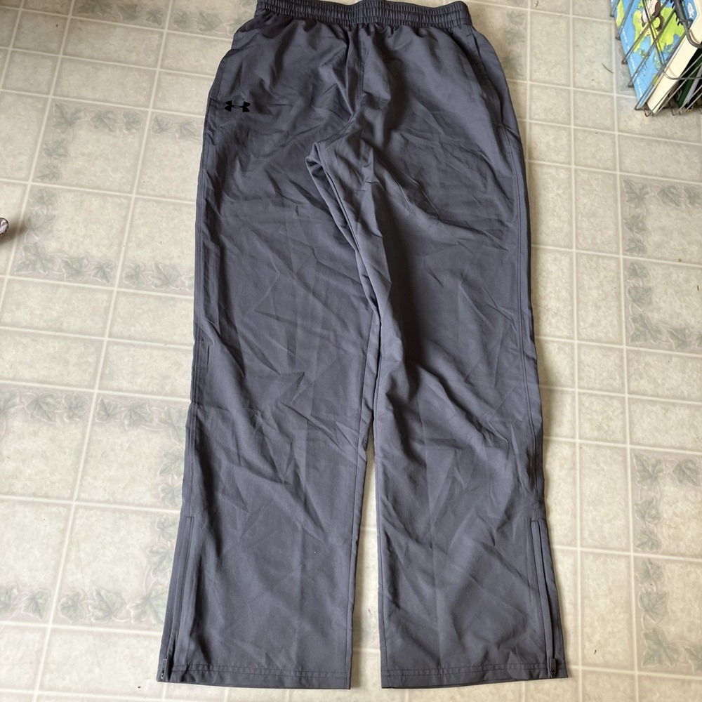 Under Armour Vital Woven Pants Men's Medium Loose Track Mesh Lined Ankle Zip